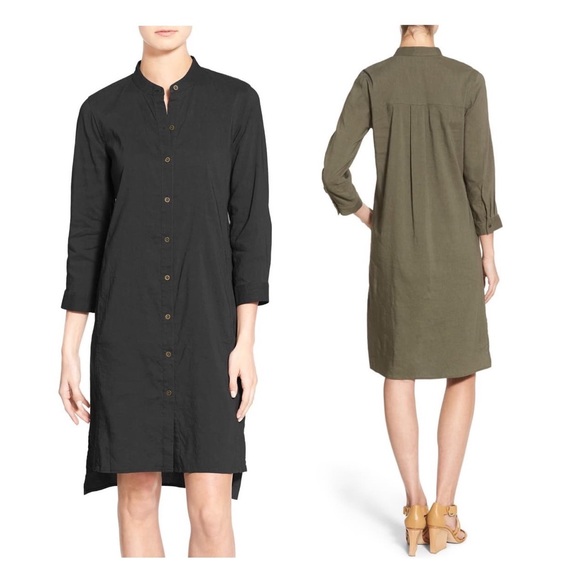 Eileen Fisher Dresses & Skirts - Eileen Fisher T-shirt Dress button down black